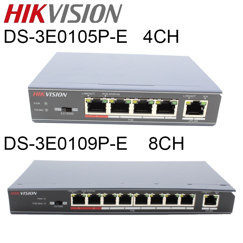 Hikvision DS-3E0105P-E(C) DS-3E0109P-E(C), 8 Ʈ ..